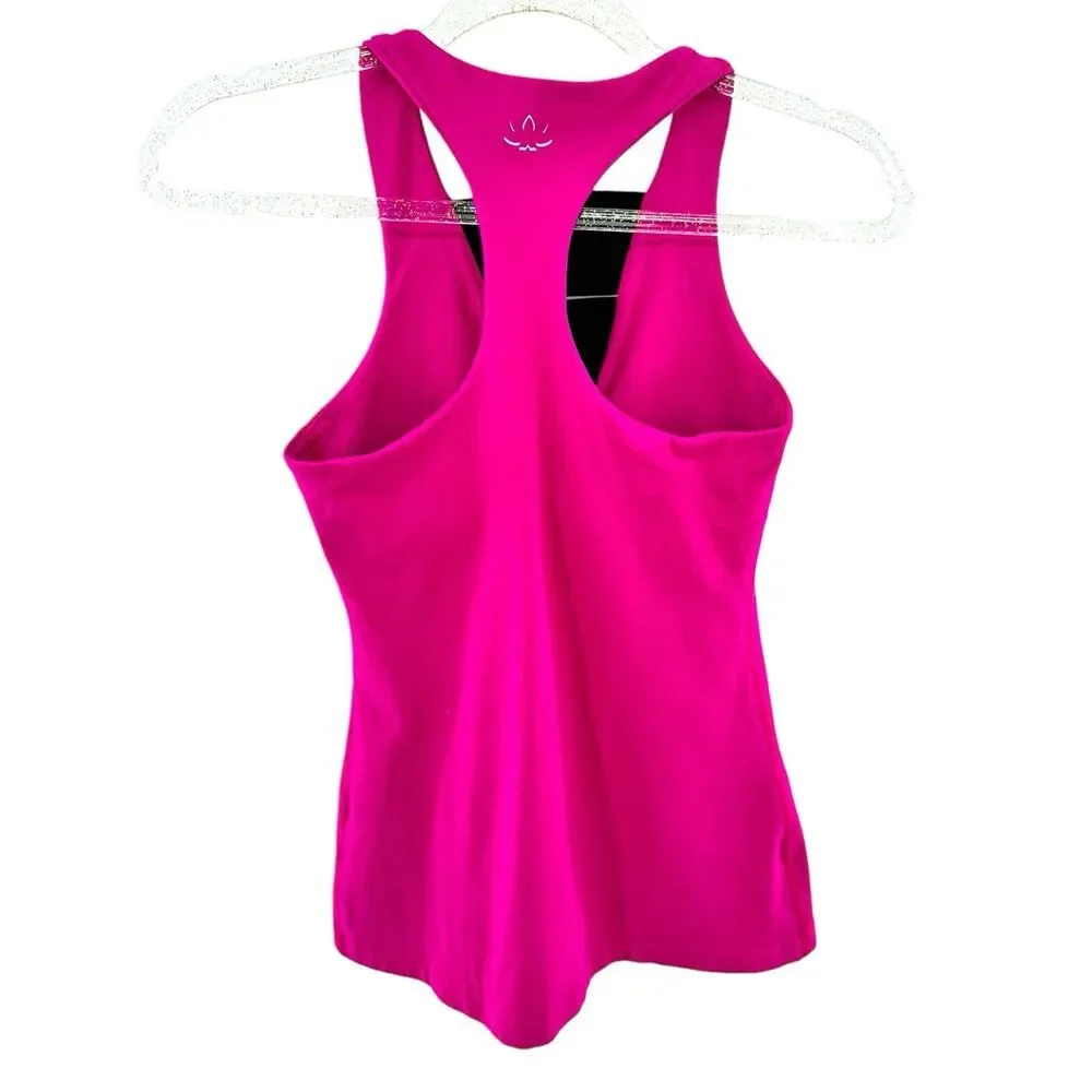 Beyond Yoga Sleek Stripe Raise it Higher Tank Top Wildberry Size Small‎